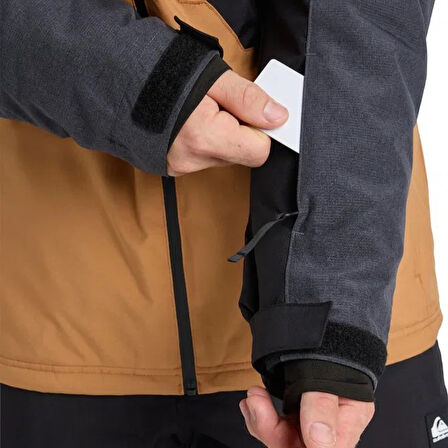 Quıksılver Dawson Jk Erkek Anthracite - Solid Snowboard Ceketi Eqytj03510-11793