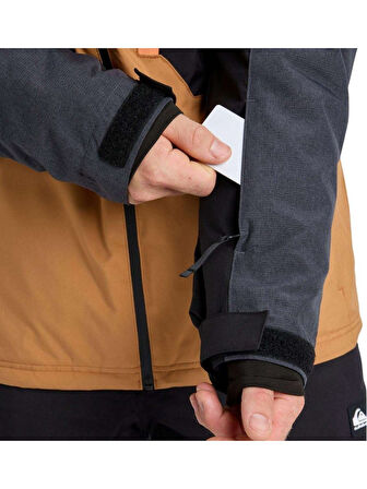 Quıksılver Dawson Jk Erkek Anthracite - Solid Snowboard Ceketi Eqytj03510-kvj0