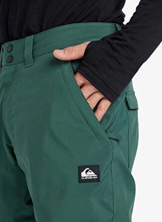 Quiksilver EQYTP03237-ESTATE PT Yeşil Normal Düz Erkek Kayak Pantolonu