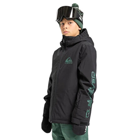 Quıksılver Mıssıon Youth Jk Anthracite - Solid Erkek Çocuk Snowboard Ceketi Eqbtj03230-11793
