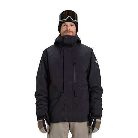 Quıksılver Mıssıon Solıd Jk Erkek Anthracite - Solid Snowboard Ceketi Eqytj03523-11793