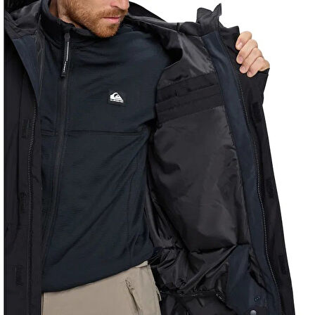 Quıksılver Mıssıon Solıd Jk Erkek Anthracite - Solid Snowboard Ceketi Eqytj03523-11793