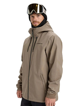 Quiksilver EQYJK04185-LIVE FOR THE DREAM Kahve Düz Erkek Mont