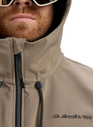 Quiksilver EQYJK04185-LIVE FOR THE DREAM Kahve Düz Erkek Mont