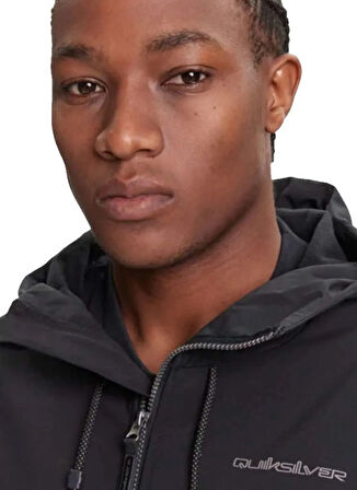 Quiksilver EQYJK04185-LIVE FOR THE DREAM Siyah Düz Erkek Mont