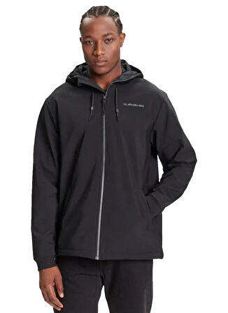 Quiksilver EQYJK04185-LIVE FOR THE DREAM Siyah Düz Erkek Mont