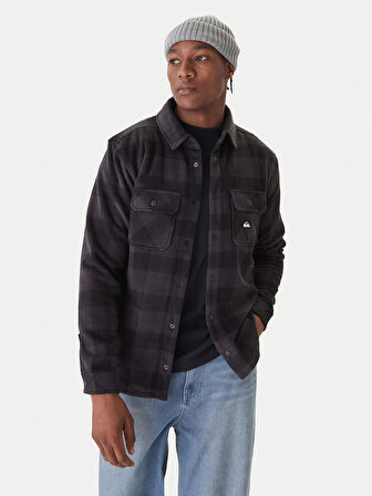 Quıksılver Berıng Straıt Check Shırt Anthracite - Pattern_1 Erkek Polar Ceket Eqypf03075-6454