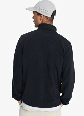 Quiksilver EQYPF03072-NO DESTINATION HS Siyah Dik Yaka Normal Desenli Erkek Polar Sweatshırt