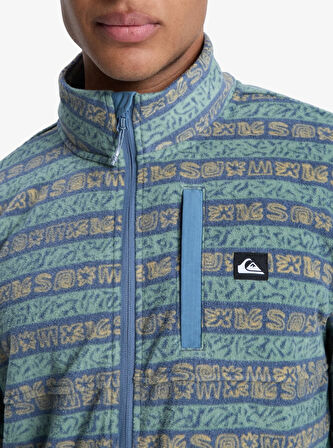 Quıksılver No Destınatıon Fz Granite Green - Pattern_1 Erkek Polar Ceket Eqypf03071-ggv6