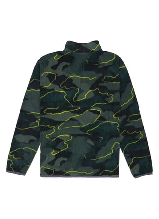 Quiksilver Desenli Yeşil Erkek Çocuk Polar Üst EQBPF03018-NO DESTINATION HZ YOUTH