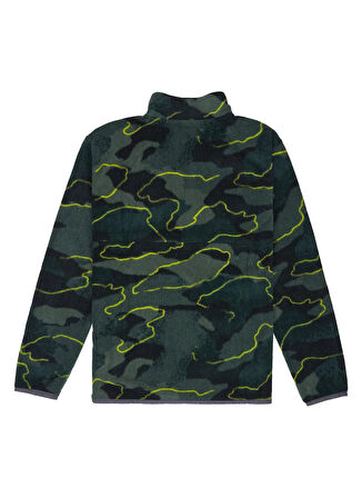 Quiksilver Desenli Yeşil Erkek Çocuk Polar Üst EQBPF03018-NO DESTINATION HZ YOUTH