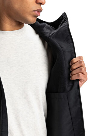 Quiksilver EQYJK04202-OVERCAST 3K WARM JACKET Siyah Düz Erkek Mont