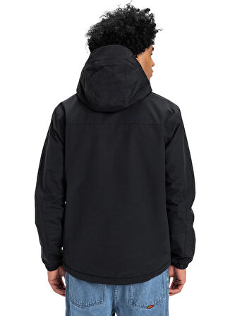 Quiksilver EQYJK04202-OVERCAST 3K WARM JACKET Siyah Düz Erkek Mont