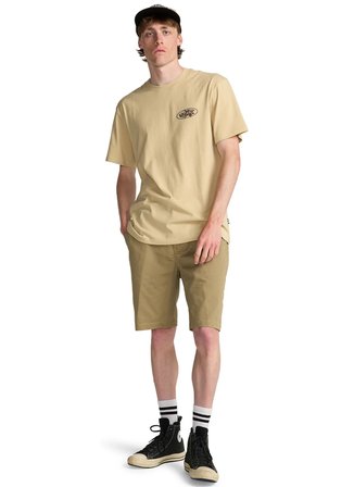 Billabong ORBIT ARCH SS Bej Modern Fit Logo Baskılı Erkek T-Shirt
