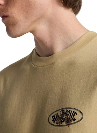 Billabong ORBIT ARCH SS Bej Modern Fit Logo Baskılı Erkek T-Shirt