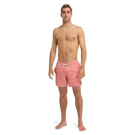 Stretch Printed Erkek Pembe Deniz Şortu EQYJV04217-MKT1