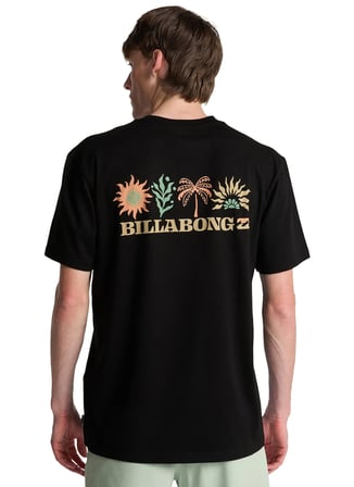 Billabong SEGMENT SS Siyah Bisiklet Modern Fit Logo Baskılı Erkek T-Shirt