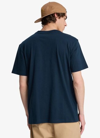 Quiksilver EV STARTING GRI Lacivert Bisiklet Normal Baskılı Erkek T-Shirt