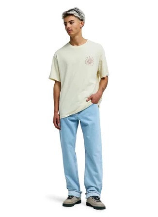 Quiksilver CURVE PALM Bej Erkek T-Shirt