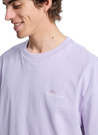 Quiksilver UPSIDE DOWN Mor Erkek T-Shirt
