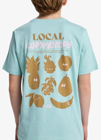 Quiksilver Mavi Erkek Çocuk T-Shirt EQBZT04963-FRUITS TIDE SS