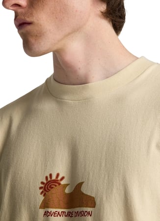 Billabong SHORE OG SS Krem Bisiklet Yaka Relaxed Erkek T-Shirt