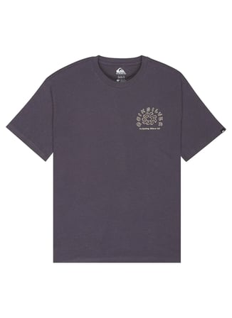 Quiksilver CURVE PALM Gri Erkek T-Shirt