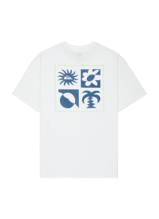 Quiksilver EVO BLOSSOM OF Beyaz Baskılı Erkek T-Shirt