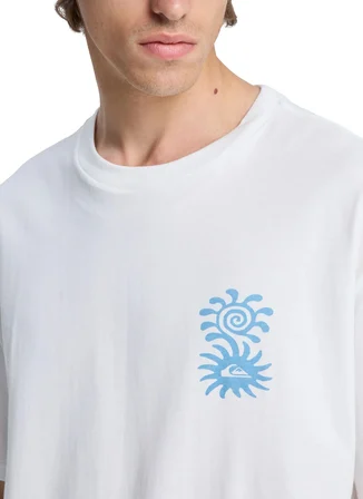 Quiksilver EVO BLOSSOM OF Beyaz Baskılı Erkek T-Shirt