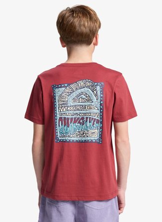 Quiksilver Bordo Erkek Çocuk T-Shirt EQBZT04968-HERITAGE SS