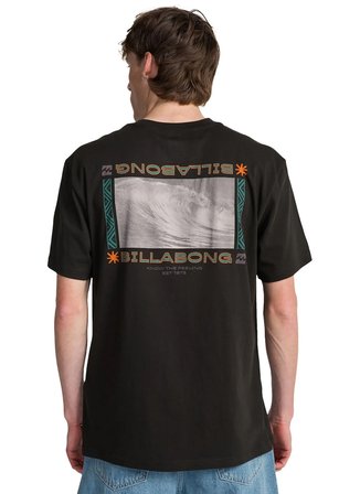 Billabong SECRET SPOT SS Siyah Bisiklet Modern Fit Erkek T-Shirt