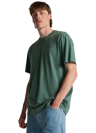 Billabong SECRET SPOT SS Yeşil Bisiklet Modern Fit Deniz Temalı Erkek T-Shirt