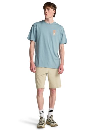 Billabong SEGMENT SS Mavi Bisiklet Modern Fit Logo Baskılı Erkek T-Shirt