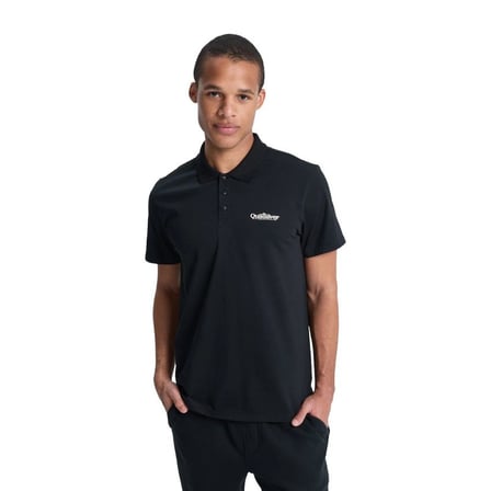 Quiksilver Polo Stretch Erkek Siyah Tişört EQYKT04420