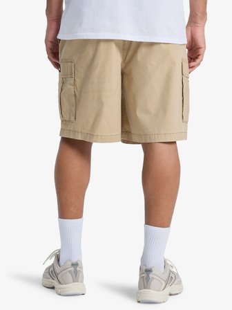 Quiksilver Taxer Cargo Erkek Bej Elastik Belli Kargo Şort EQYWS03792
