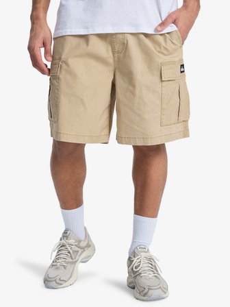 Quiksilver Taxer Cargo Erkek Bej Elastik Belli Kargo Şort EQYWS03792