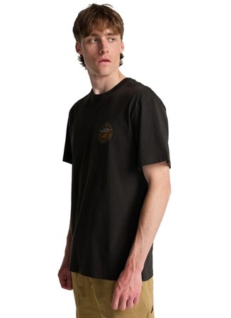 Billabong ROCKIES SS Siyah Bisiklet Modern Fit Logo Baskılı Erkek T-Shirt