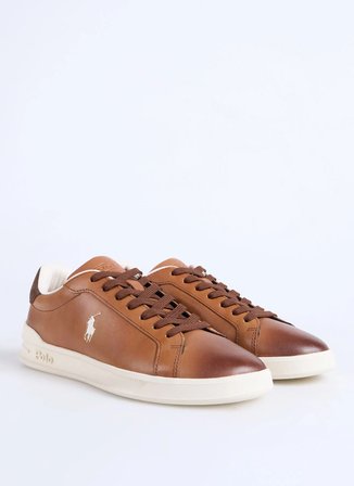 Polo Ralph Lauren Kahve Erkek Günlük Ayakkabı HRT CRT II-SNEAKERS-LOW TOP LACE