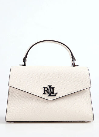 Lauren Ralph Lauren Deri Beyaz Kadın Omuz Çantası 431966765001