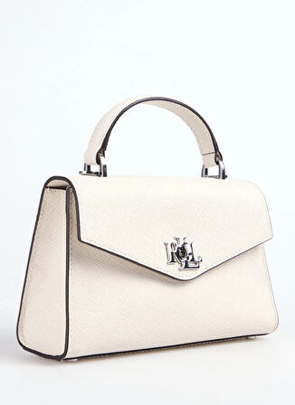 Lauren Ralph Lauren Deri Beyaz Kadın Omuz Çantası 431966765001