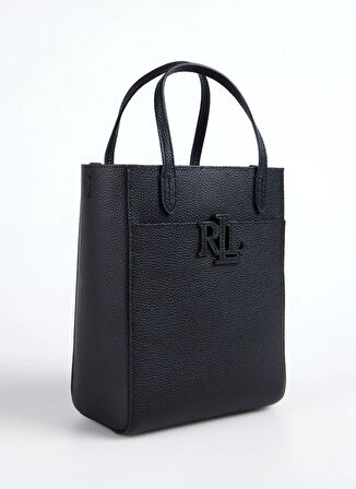 Lauren Ralph Lauren Deri Siyah Kadın Omuz Çantası 431966760005