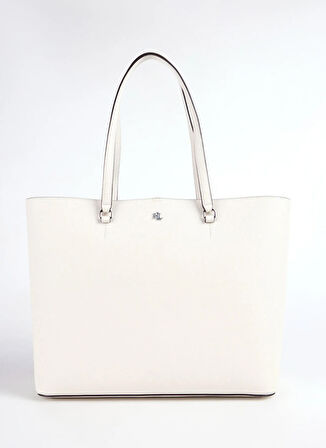 Lauren Ralph Lauren Deri Beyaz Kadın Omuz Çantası 431911655031