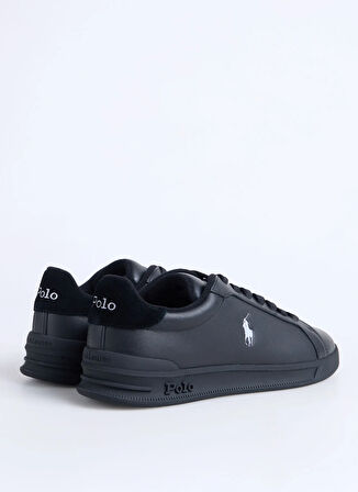 Polo Ralph Lauren Siyah Erkek Günlük Ayakkabı HRT CRT II-SNEAKERS-LOW TOP LACE