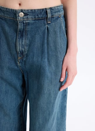 İndigo Kadın Pamuklu Denim Pantolon 200971369