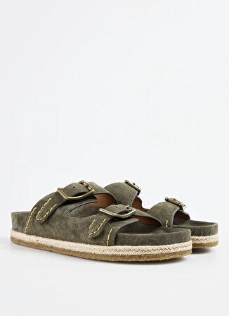 Polo Ralph Lauren Haki Erkek Terlik Turbach Double Strap