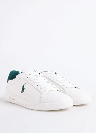 Polo Ralph Lauren Beyaz - Yeşil Kadın Sneaker HRT CRT II