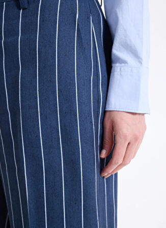 Lauren Ralph Lauren Yüksek Bel Düz Paça Standart Lacivert Kadın Denim Pantolon 200978536