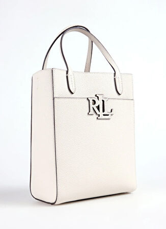 Lauren Ralph Lauren Deri Beyaz Kadın Omuz Çantası 431966760002