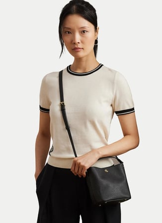 Lauren Ralph Lauren Siyah Kadın El Çantası 431969365001