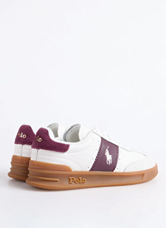 Polo Ralph Lauren Beyaz - Bordo Kadın Sneaker HRT AERA PP